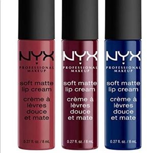 (✨) NYX Soft Matte Lip Cream 3-pack (Authentic)